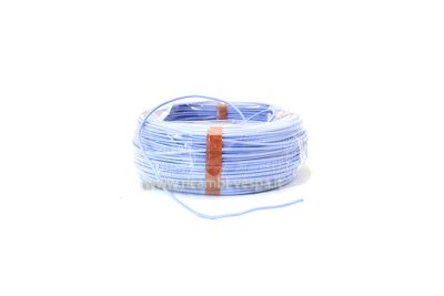 Cable eléctrico con revestimiento de silicona-goma de color azul para restauración de estatores y varios. 