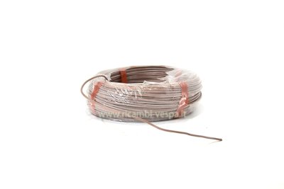 Cable eléctrico con revestimiento de silicona-goma de color marrón para restauración de estatores y varios. 