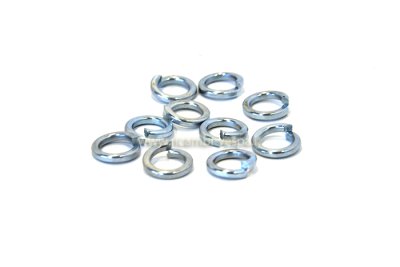 Kit of 10 zinc-plated grower washers 8 mm with reduced outer diameter 