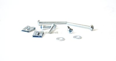 Screw and plate mounting kit for top case and front fairing 