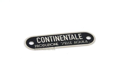 Placa cubreasiento &quot;Producción continental de sillines águila&quot; para Vespa 98 