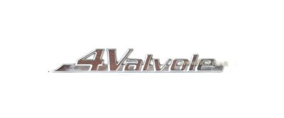 Chrome &quot;4Valvole&quot; badge for Vespa 50 LX (right side panel) 