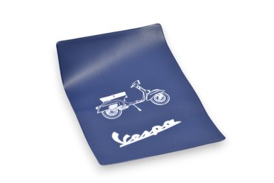 Portadocumenti di colore blu con serigrafia per Vespa 125&#x2F;150&#x2F;160&#x2F;180&#x2F;200 GT-GTR-TS-Sprint-GS-Rally 