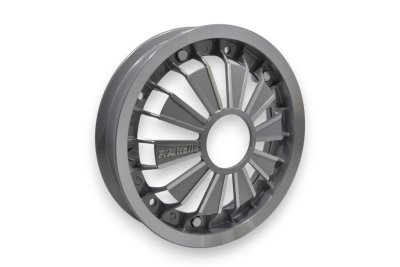 Racing wheel rim in Aluminum Gray color for Vespa 50-125&#x2F;PV&#x2F;ET3&#x2F;PK&#x2F;S&#x2F;XL&#x2F;XL2&#x2F;125 GT-TS&#x2F;150 GL&#x2F;GS VS5T&#x2F;Sprint&#x2F;V&#x2F;Rally&#x2F;PX&#x2F;PE&#x2F;T5&#x2F;LML Star&#x2F;DLX&#x2F;Deluxe 2T&#x2F;4T 