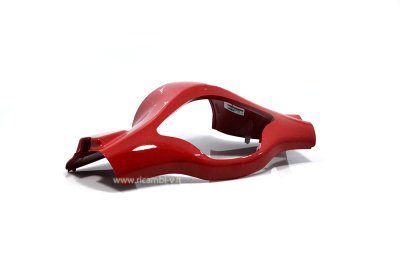 Coperchio manubrio superiore in plastica di colore rosso Drago 894 per Vespa Primavera 50-150cc 