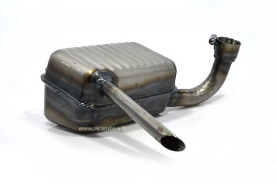 Inclined exhaust for Vespa 125 VM1-VM2-VN1-VN2&#x2F;150 VB1-VL1-VL2-VL3 