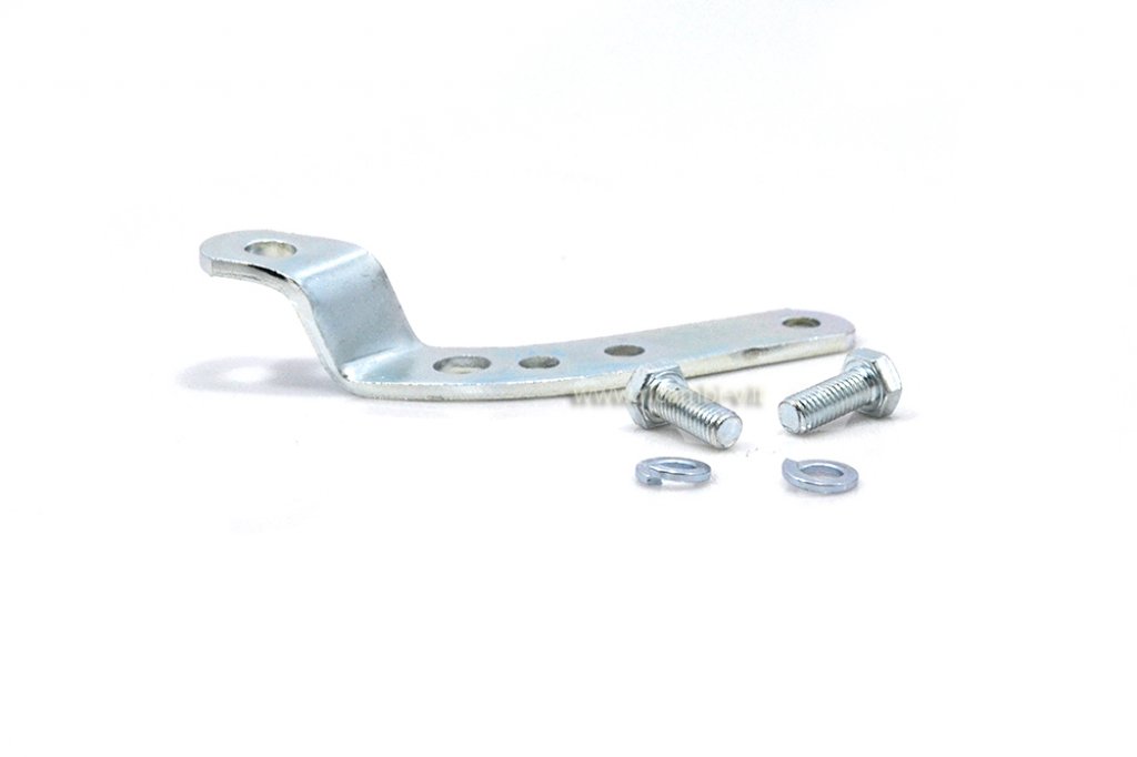 Mirror support bracket for handlebar in galvanized metal (RH) 