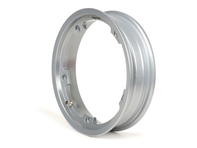 BGM aluminum tubeless rim in aluminum gray color 2.10&#x2F;10 for Vespa 50-125&#x2F;PV&#x2F;ET3&#x2F;PK&#x2F;S&#x2F;XL&#x2F;XL2&#x2F;125 GT-TS&#x2F;150 GL&#x2F;GS VS5T&#x2F;Sprint&#x2F;V&#x2F;T4&#x2F;Rally&#x2F;PX&#x2F;PE&#x2F;Lusso&#x2F;T5&#x2F;LML Star&#x2F;DLX&#x2F;Deluxe 2T&#x2F;4T 