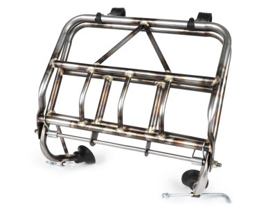 Portaequipajes delantero tipo &quot;ULMA&quot; rust para Vespa Largeframe Rally, Sprint, SS180, GS160, GT, GTR, GL, Super, VBB, VBA, VNA, VNB, GS150, VL, VB, VM, VN, V1-15, V30-33 