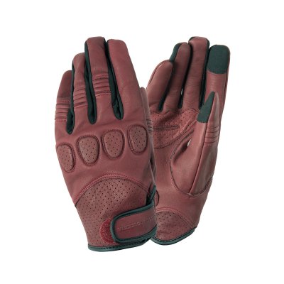 CE summer glove &quot;GIG&quot; in burgundy red leather 