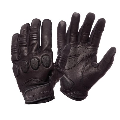 CE summer glove &quot;GIG&quot; black leather 