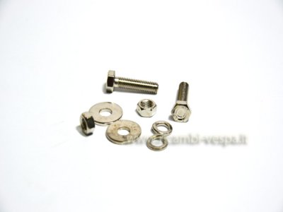 Kit Viti nichelate fissaggio parafango per Vespa 125 V1&gt;15T&#x2F; V30&gt;33T 