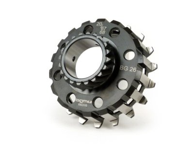 Clutch Gear -BGM PRO- Vespa Cosa2, PX (1995-), BGM Superstrong, Superstrong CR - (for elastic gear 67&#x2F;68 helical teeth) - 20 teeth for Vespa 125 VNA-TS&#x2F;​150 VBA-Super&#x2F;​180-200 Rally&#x2F;​PX80&#x2F;125&#x2F;150&#x2F;200&#x2F;​PE&#x2F;​Cosa&#x2F;​T5 