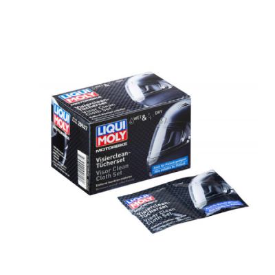 Paños LIQUI MOLY (12uds) para limpieza de viseras&#x2F;cascos&#x2F;gafas 