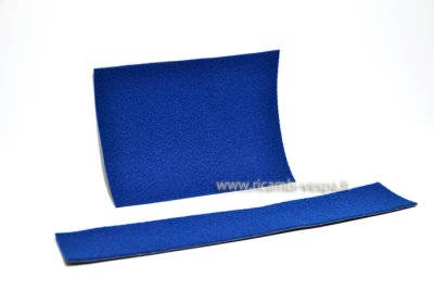 Blue interior carpet for the glove compartment of Vespa 125 Primavera ET3 