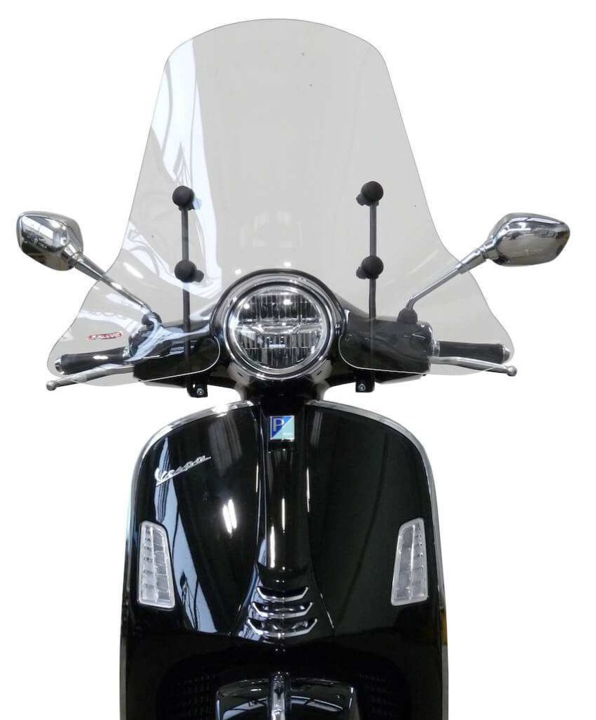 Hoher transparenter Fabbri-Windschutzscheibe für Vespa 125/200/250/300 GTS/GTS Super/GT/GT L 