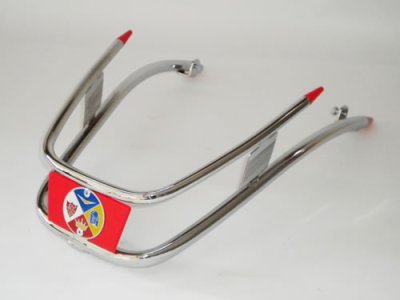 Chrom-Stoßstange Cuppini rot für Vespa 125&#x2F;150 GT-GTR-TS-Sprint-S.Veloce-Rally 