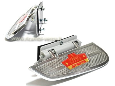 Reposapiés izquierdo Fa Italia para Vespa V30-33&#x2F;​VM&#x2F;​VN&#x2F;​VNA-TS&#x2F;​150 VL&#x2F;​VB&#x2F;​VBA&#x2F;​GS VS1-5&#x2F;​160 GS&#x2F;​180 SS&#x2F;​Rally&#x2F;​PX&#x2F;​T5 