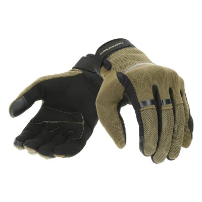 CE summer glove &quot;PENNA&quot; military green, synthetic suede palm 