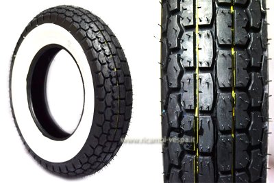 Whitewall tire Sawa&#x2F;Mitas B13 3.50&#x2F;8 