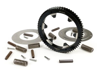 Elastic gear -BGM PRO- Vespa PX200, Rally200 - with reinforced BGM PRO elastic gear repair kit - 65 teeth (helical) 