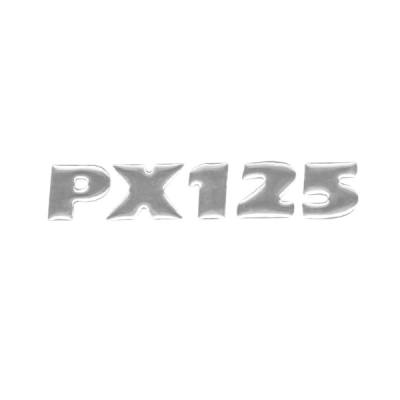 Etiqueta &quot;PX125&quot; cofre izquierdo para Vespa PX 125 E '98&#x2F;​Millenium 