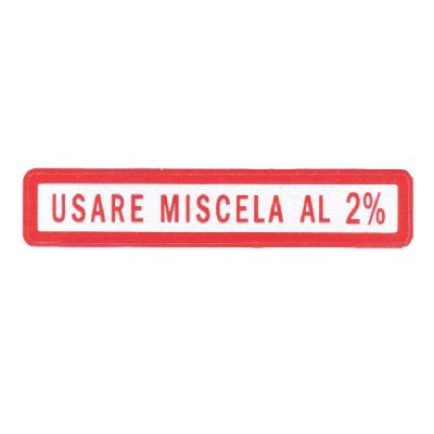 Aufkleber Verwenden Sie rote 2% Mischung für Vespa 50-125&#x2F;​Primavera&#x2F;​ET3&#x2F;​ 125 GT&#x2F;​GTR&#x2F;​Super&#x2F;​TS&#x2F;​150 Sprint&#x2F;​V&#x2F;​Super&#x2F;​Rally&#x2F;​PX&#x2F;​PE 