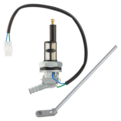 Fuel tap with enlarged fast-flow passages and electrical contact for reserve 