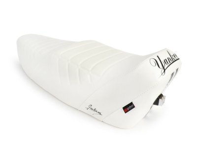 Sella completa modello Yankee di colore bianco per Vespa 125&#x2F;150&#x2F;200 GT-GTR-GL-TS-Sprint-Sprint Veloce-PX 