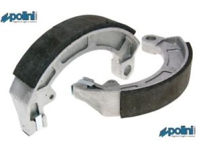 Hintere Bremsbackenpaar Polini für Vespa 50 Special V5B1-4T&#x2F;SR&#x2F;SS&#x2F;90 R&#x2F;SS&#x2F;100 2° &#x2F;125&#x2F;PV&#x2F;ET3&#x2F;P80&#x2F;E (FR) 