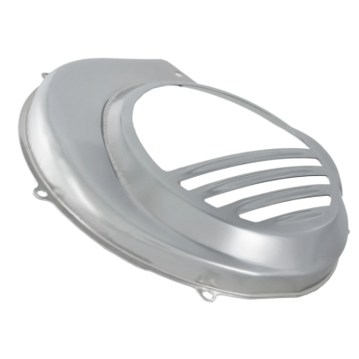 Cubierta de ventilador de metal color gris para Vespa PX-PE Arranque eléctrico 