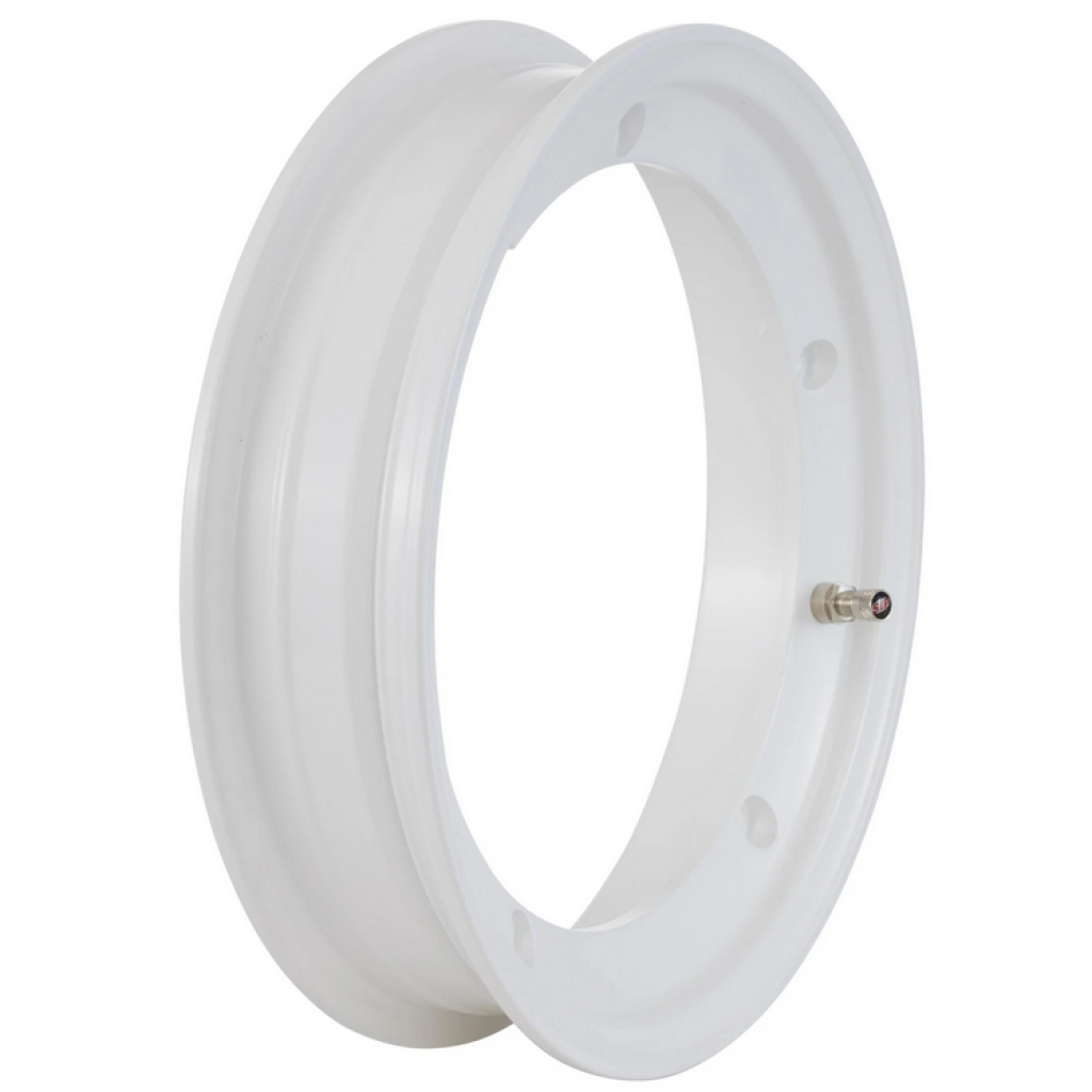 Cerchio SIP tubeless in alluminio di colore bianco 2.10/10 per Vespa 50-125/PV/ET3/PK/S/XL /XL2/125 GT-TS/150 GL/GS VS5T/Sprint/V/T4/Rally/PX/PE /Lusso/T5/LML Star/DLX /Deluxe 2T/4T 