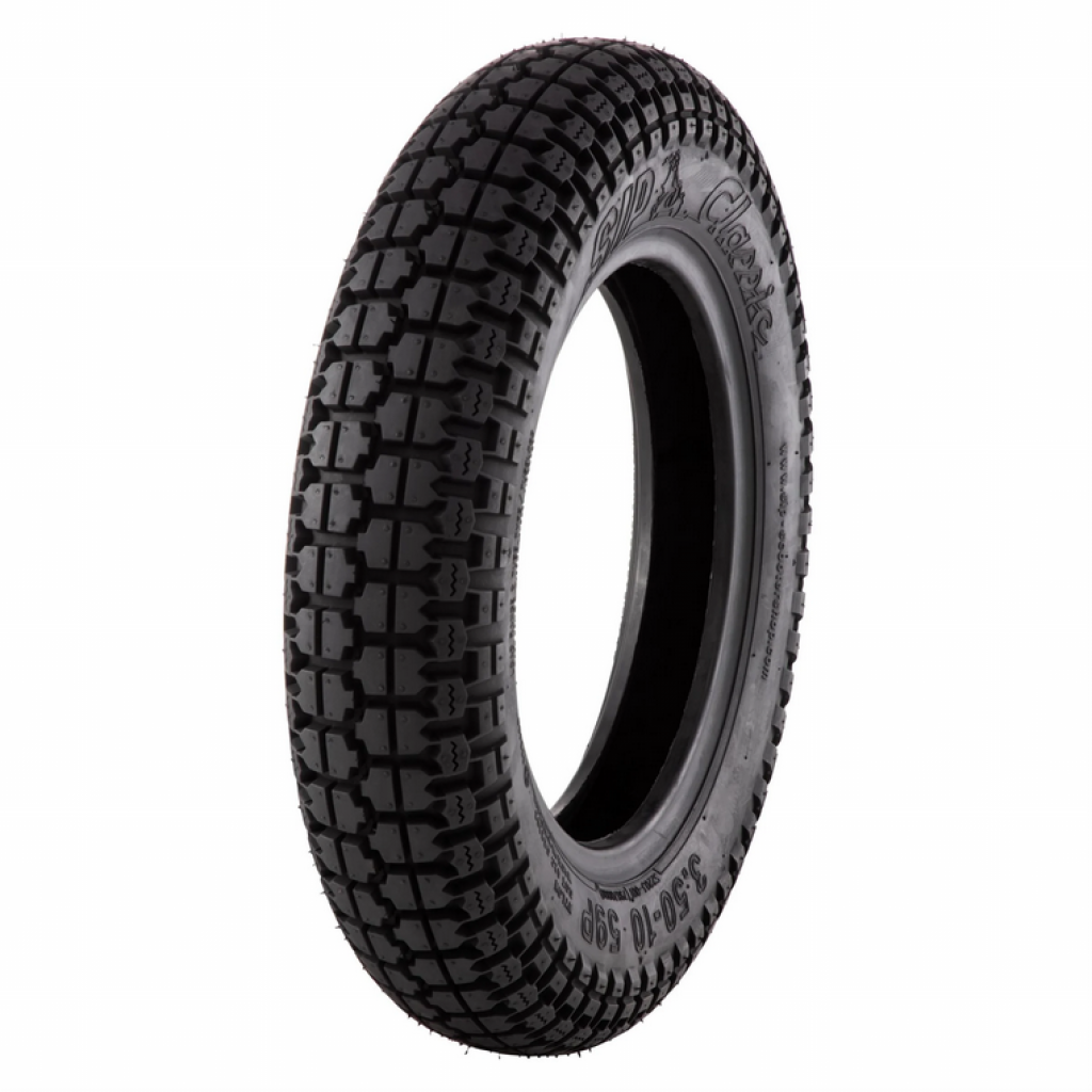 SIP Classic Tire 3.50-10 59P TL/TT (3.50/10) for Vespa 125/150/160/180/200 for Vespa Sprint-GL-GTR-TS-PX-Rally 