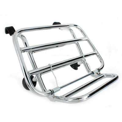 Portaequipajes completo delantero cromado Cuppini para Vespa 125&#x2F;150&#x2F;250&#x2F;300 GTS&#x2F;GTS Super&#x2F;GTV&#x2F;GT 60&#x2F;GT&#x2F;GT L 