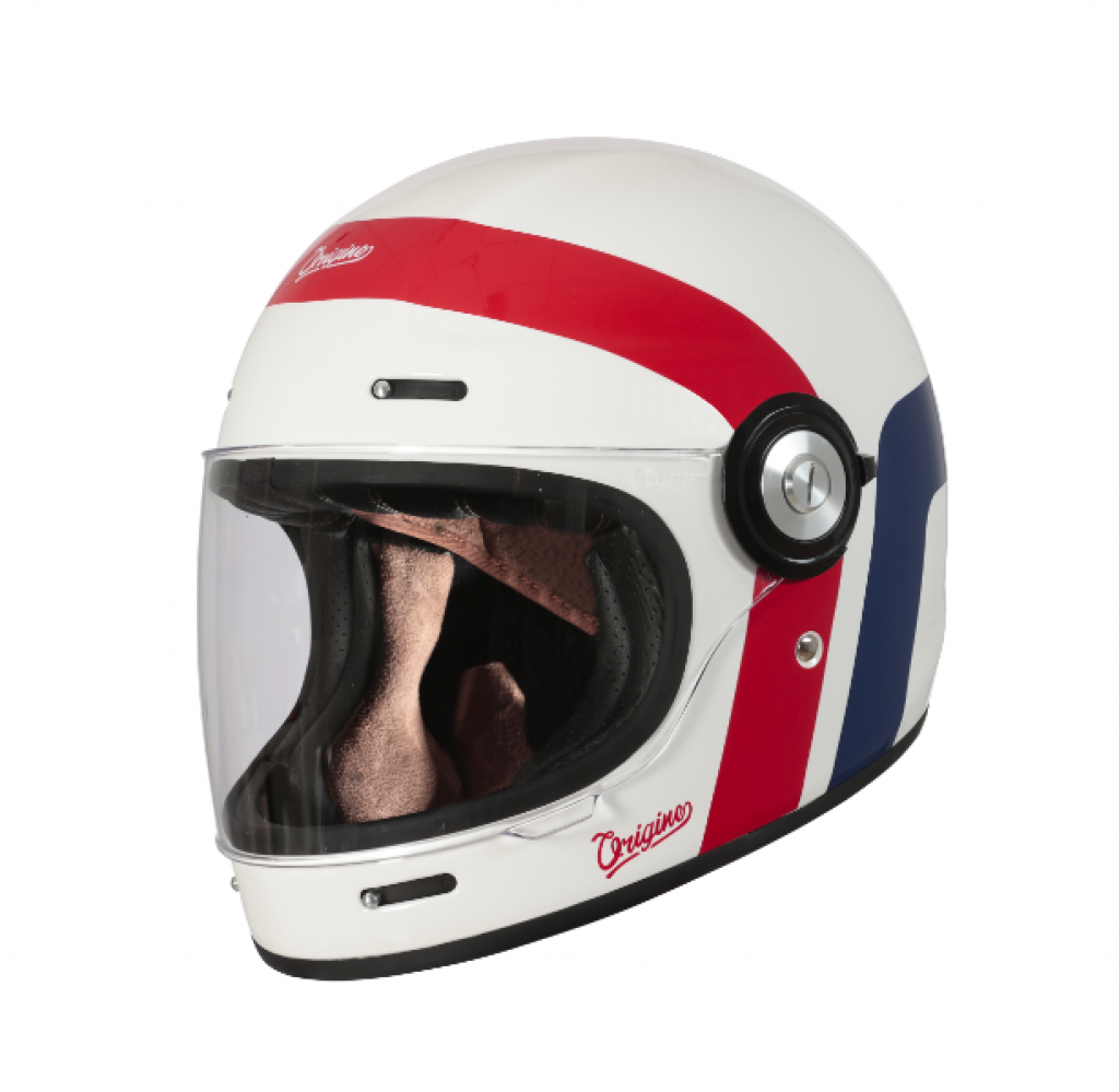 Casco integrale Origine VEGA great red blue white 