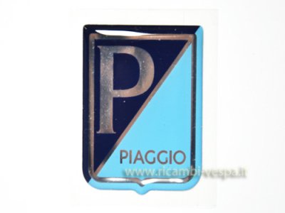 Escudo Piaggio adhesivo para Vespa 125 GT&#x2F;​Sprint&#x2F;​Super -&gt; 1967 &#x2F;​150 VBA&#x2F;​VBB&#x2F;​GL&#x2F;​GS VS5&#x2F;​Sprint&#x2F;​Super -&gt;1967 &#x2F;​160 GS&#x2F;​180SS 