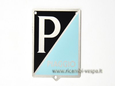 Piaggio-Emblem aus Aluminium mit Löchern für Vespa 125 VN2T 