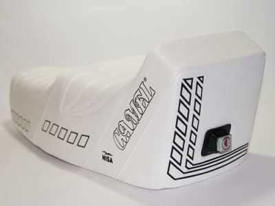 Complete saddle model CAMEL in White color for Vespa 50&#x2F;90&#x2F;125 Primavera ET3 