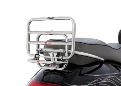 Chrome rear luggage rack for Vespa 125&#x2F;200&#x2F;250&#x2F;300 GT-GTS 