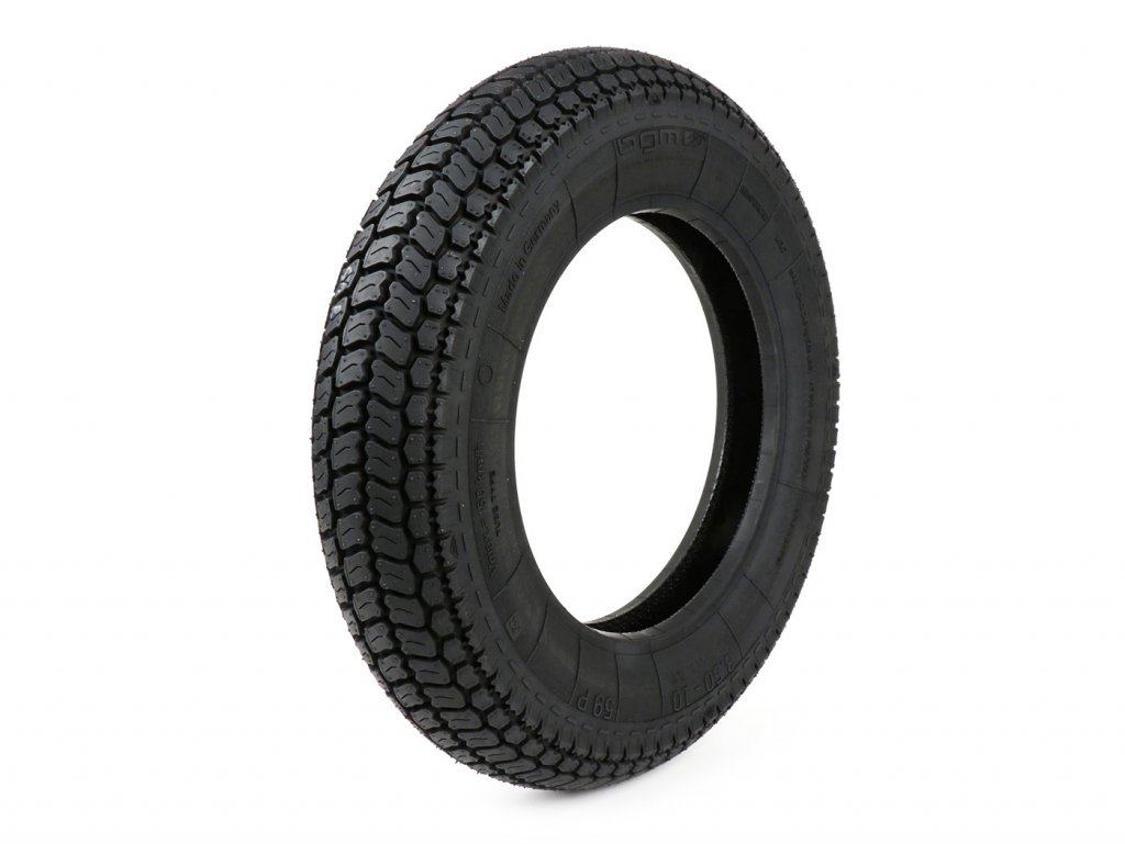 BGM Classic 59P Tire (3.50/10) for Vespa 125/150/160/180/200 for Vespa Sprint-GL-GTR-TS-PX-Rally 