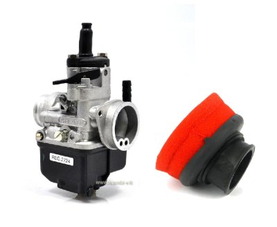 Vergaser Dell'Orto PHBL Ø 24 mit Parmakit-Filter abgestimmt für Zylinderkit CCcorsa Vespa 50&#x2F;90&#x2F;125&#x2F;150&#x2F;200 Special-GT-GTR-TS-PX-GL-ET3 