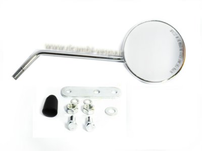 Chrome rearview mirror (RH) for Vespa 50&#x2F;90&#x2F;125&#x2F;150&#x2F;180&#x2F;200 