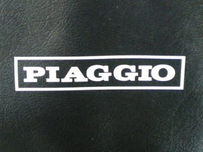 Piaggio-Plakette für Doppelsitze 