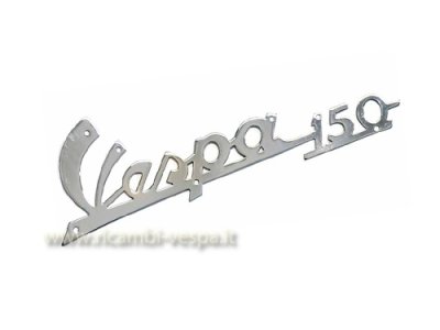 Etiqueta Vespa 150 en latón cromado para Vespa 150 VBA&#x2F;VBB 