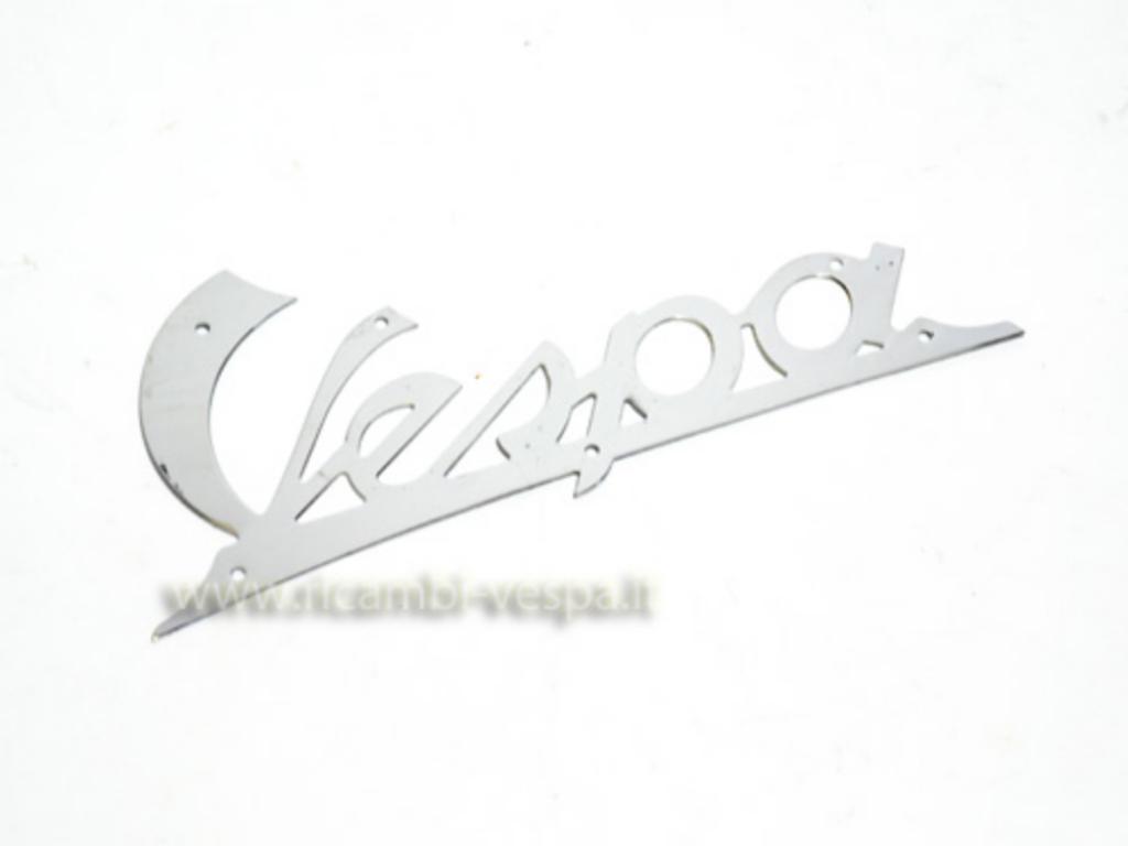 Targhetta Vespa in metallo cromato per Vespa 98/​125 V30-33/​VN1T-> 01949/​V1-15T/​VM/​150 VL1-3/​VB1/​VGL1 