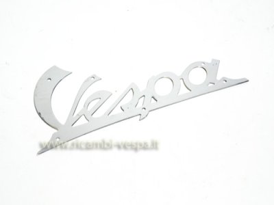 Chrome metal Vespa badge for Vespa 98&#x2F;​125 V30-33&#x2F;​VN1T-&gt; 01949&#x2F;​V1-15T&#x2F;​VM&#x2F;​150 VL1-3&#x2F;​VB1&#x2F;​VGL1 