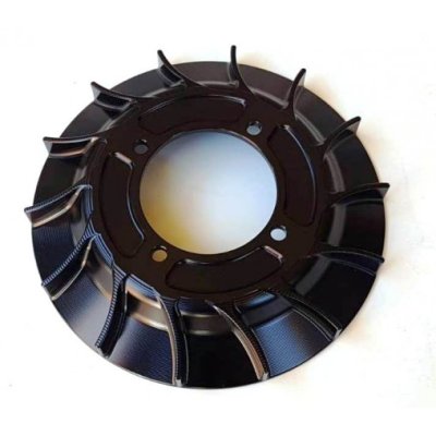 CNC&#x2F;RACING VMC magnet flywheel fan in black anodized aluminum 