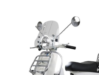 Parabrezza basso trasparente Piaggio versione Cruiser per Vespa 80&#x2F;125&#x2F;150&#x2F;200 PX-PE-Arcobaleno-Millenium 